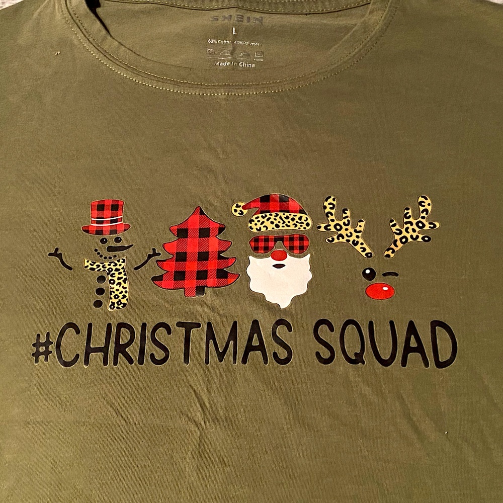 Large T-Shirt, Christmas Squad